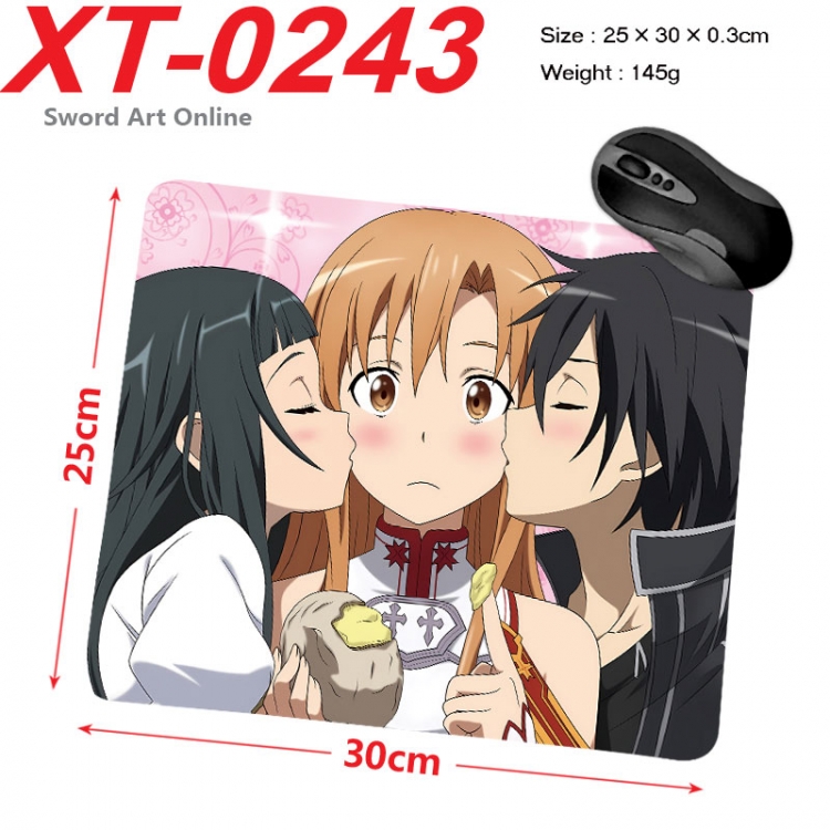 Sword Art Online Anime peripheral new lock edge mouse pad 25X30cm  xt-0243