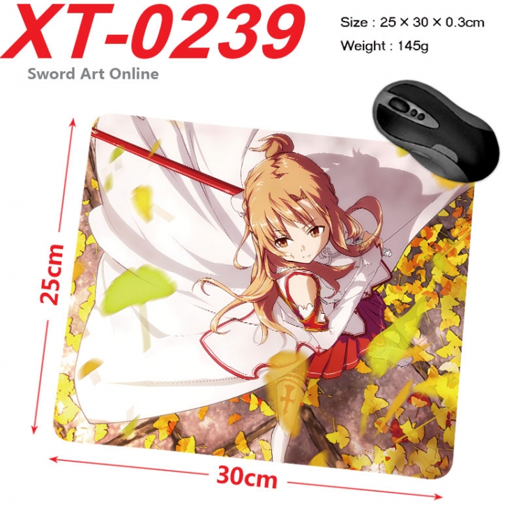 Sword Art Online Anime peripheral new lock edge mouse pad 25X30cm xt-0239