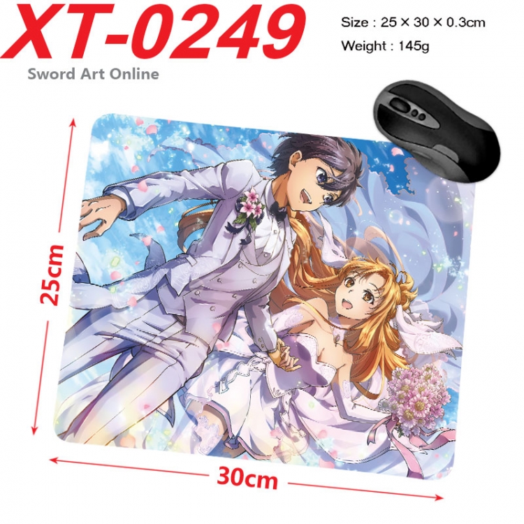 Sword Art Online Anime peripheral new lock edge mouse pad 25X30cm  xt-0249