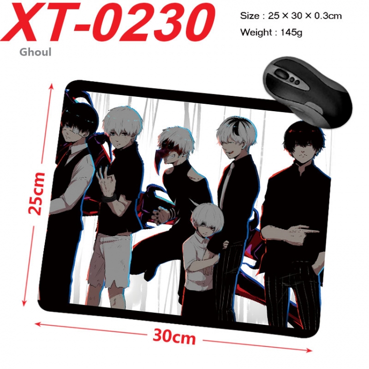 Tokyo Ghoul Anime peripheral new lock edge mouse pad 25X30cm  xt-0230