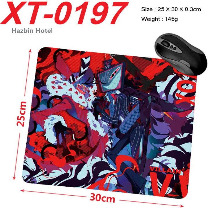 Hazbin Hotel Anime peripheral new lock edge mouse pad 25X30cm  xt-0197