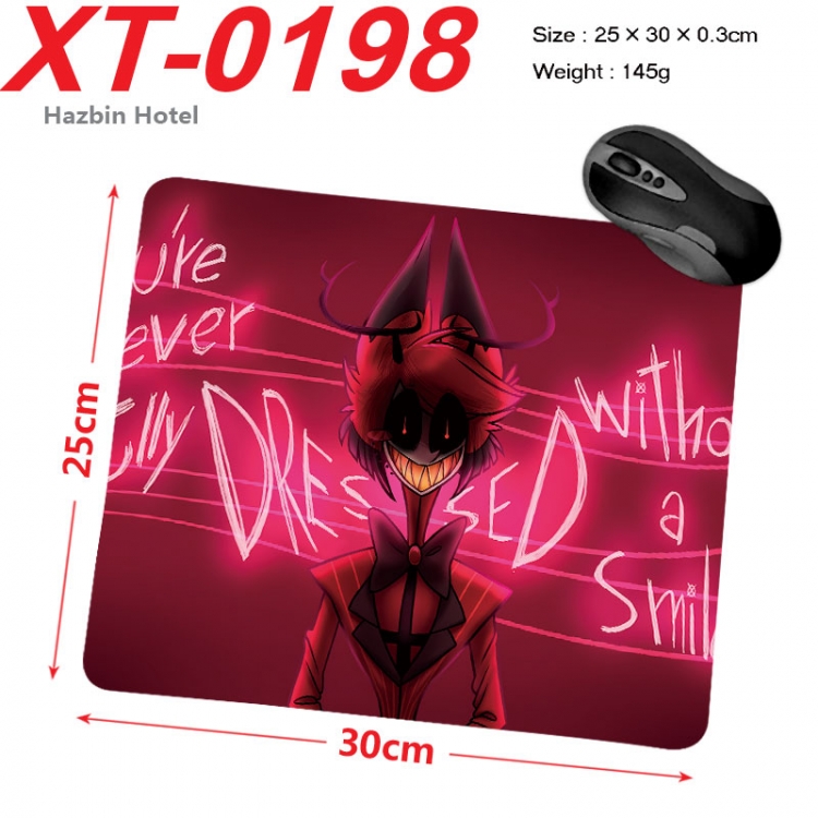 Hazbin Hotel Anime peripheral new lock edge mouse pad 25X30cm  xt-0198