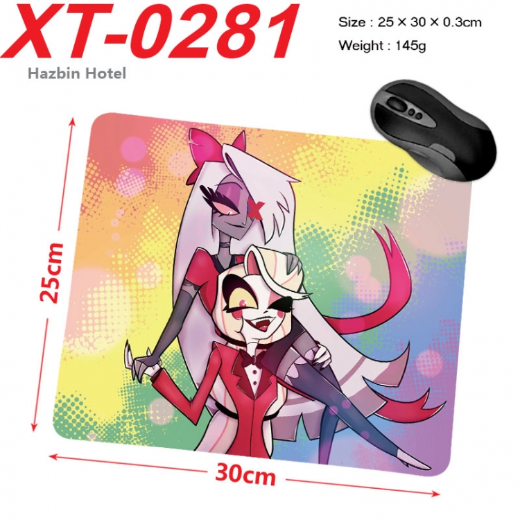 Hazbin Hotel Anime peripheral new lock edge mouse pad 25X30cm  xt-0281