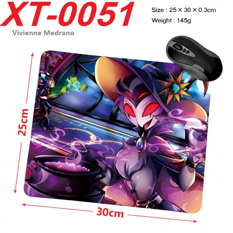 Hazbin Hotel Anime peripheral new lock edge mouse pad 25X30cm  xt-0051