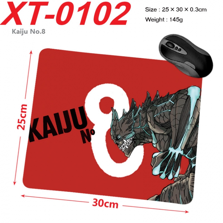 KAIJU NUMBER EIGHT Anime peripheral new lock edge mouse pad 25X30cm  xt-0102