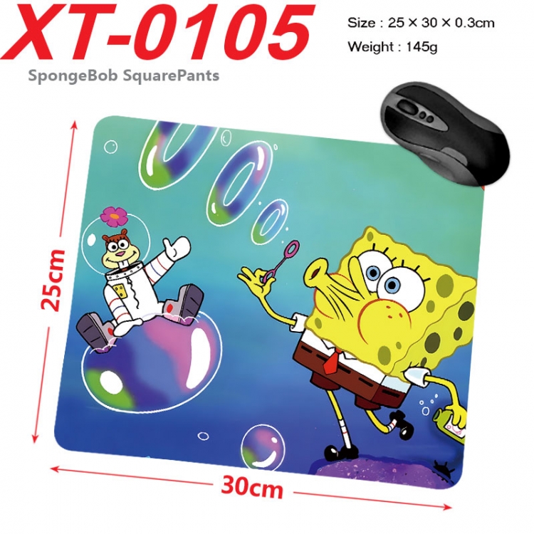 SpongeBob Anime peripheral new lock edge mouse pad 25X30cm  xt-0105