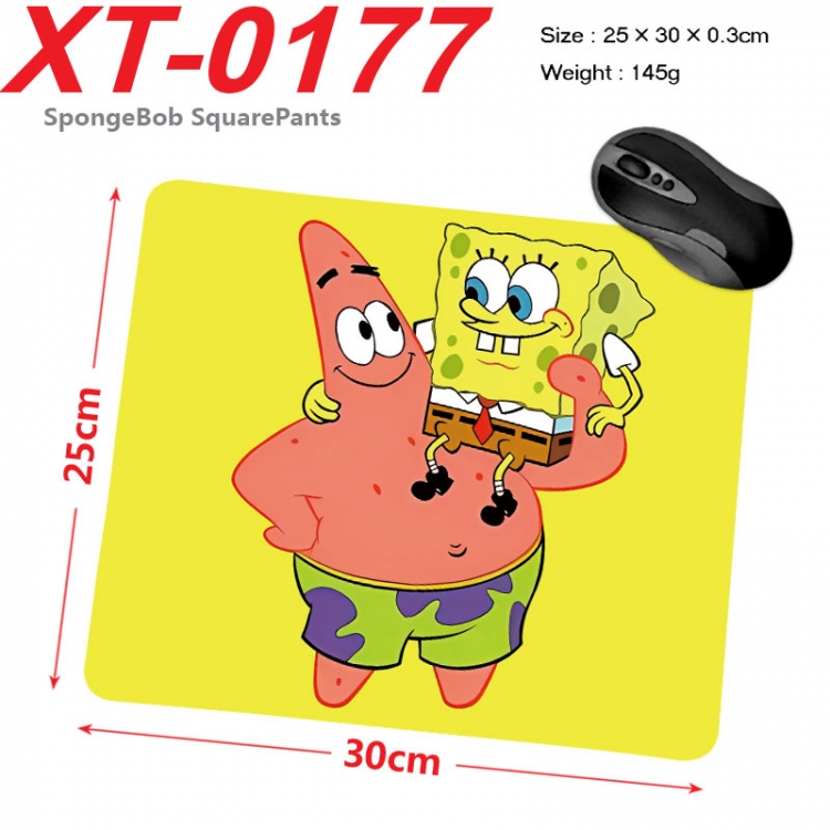 SpongeBob Anime peripheral new lock edge mouse pad 25X30cm xt-0177