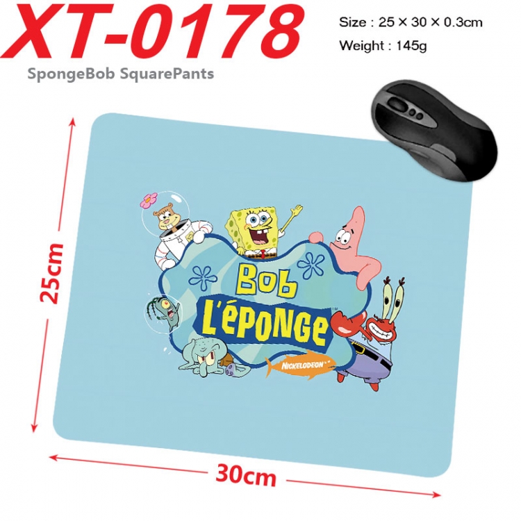 SpongeBob Anime peripheral new lock edge mouse pad 25X30cm xt-0178