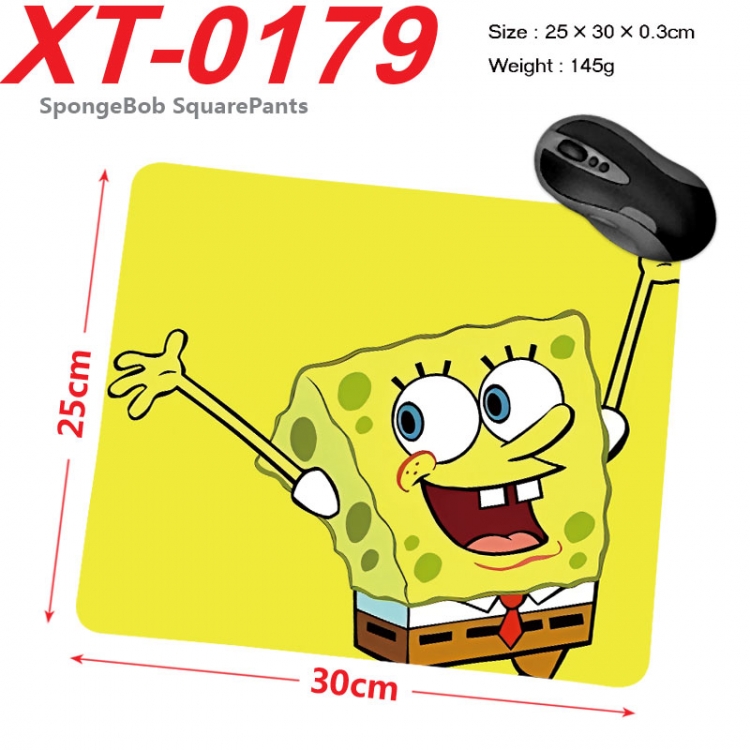 SpongeBob Anime peripheral new lock edge mouse pad 25X30cm xt-0179