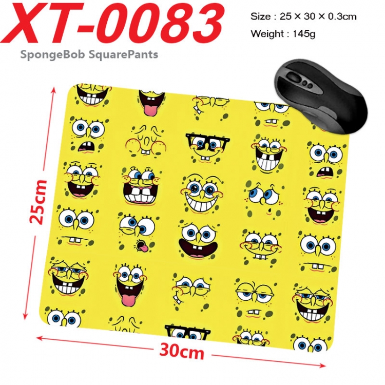 SpongeBob Anime peripheral new lock edge mouse pad 25X30cm  xt-0083