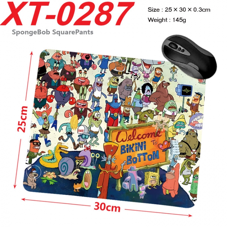 SpongeBob Anime peripheral new lock edge mouse pad 25X30cm xt-0287