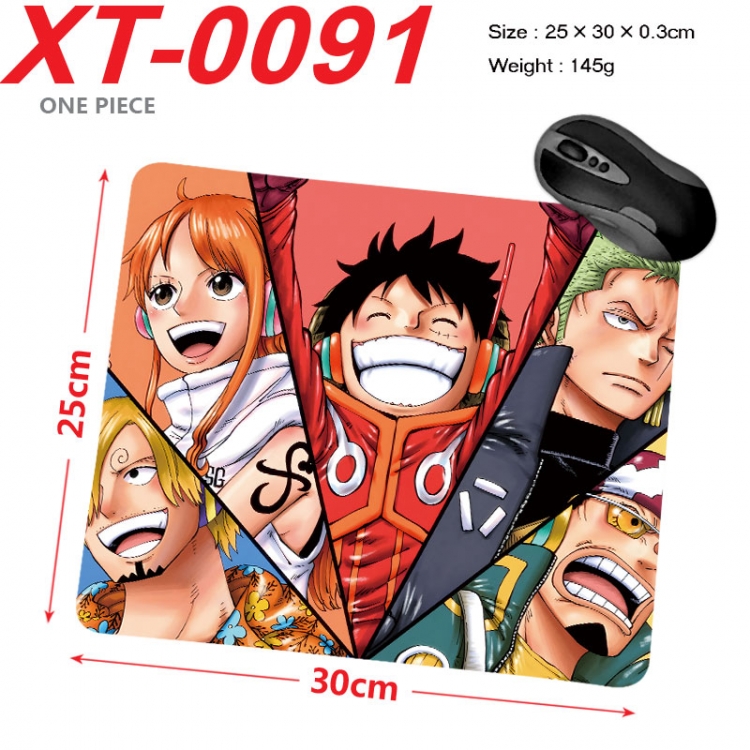 One Piece Anime peripheral new lock edge mouse pad 25X30cm  xt-0091