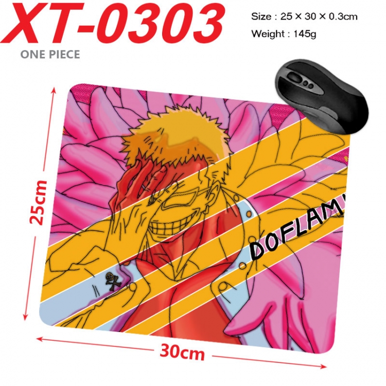 One Piece Anime peripheral new lock edge mouse pad 25X30cm  xt-0303