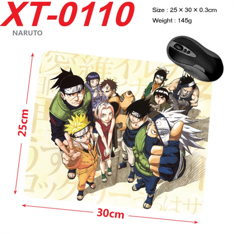 Naruto Anime peripheral new lock edge mouse pad 25X30cm  xt-0110