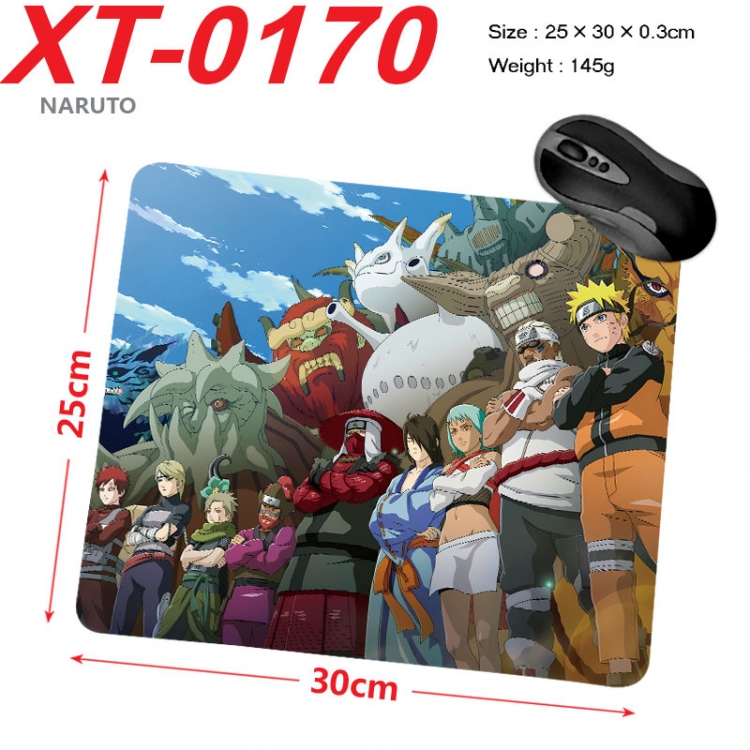 Naruto Anime peripheral new lock edge mouse pad 25X30cm xt-0170