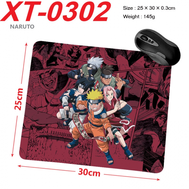 Naruto Anime peripheral new lock edge mouse pad 25X30cm xt-0302