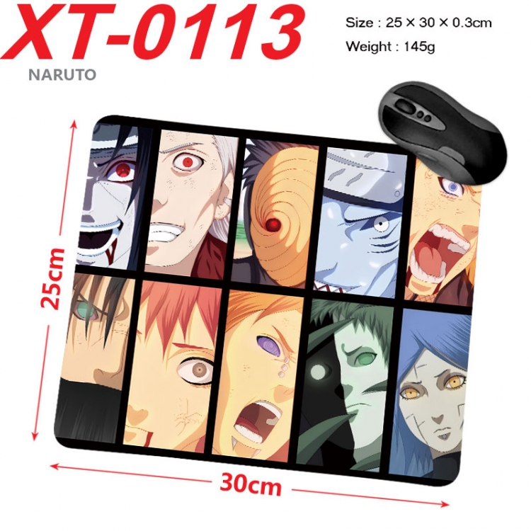 Naruto Anime peripheral new lock edge mouse pad 25X30cm  xt-0113