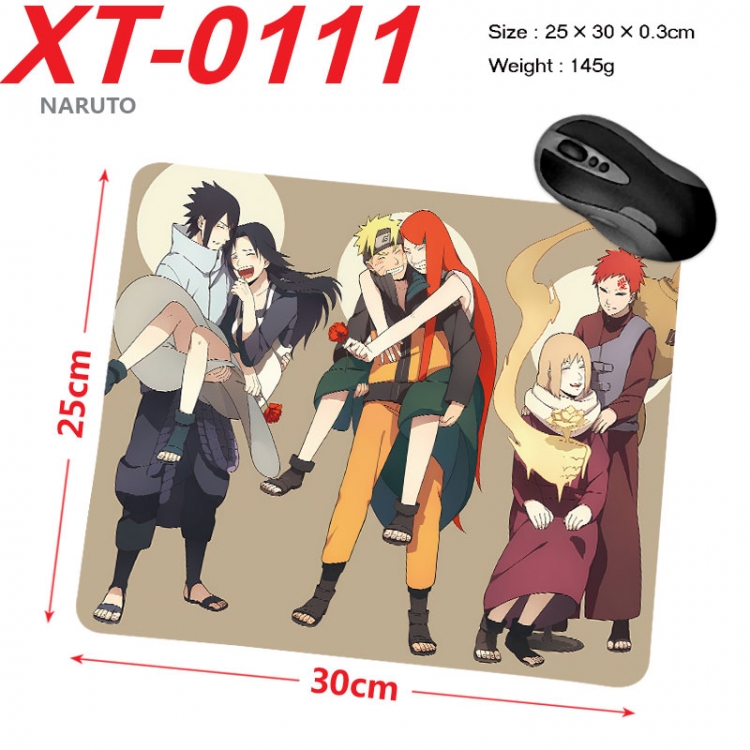 Naruto Anime peripheral new lock edge mouse pad 25X30cm  xt-0111