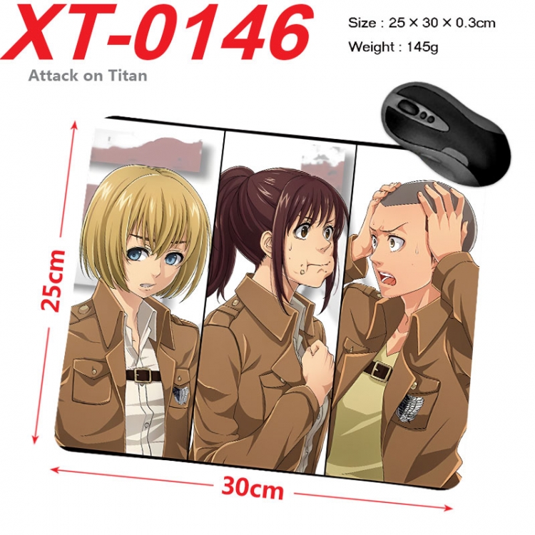 Shingeki no Kyojin Anime peripheral new lock edge mouse pad 25X30cm  xt-0146