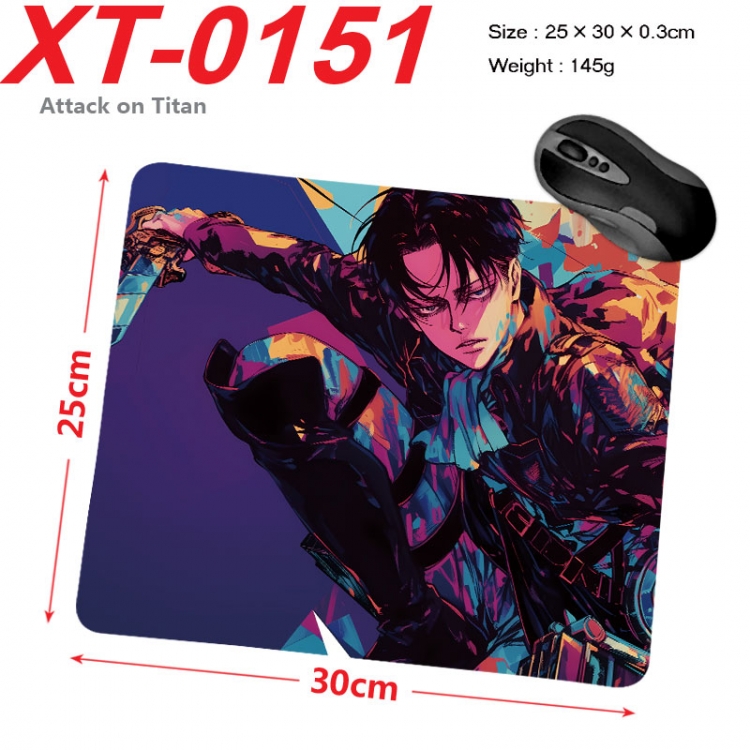 Shingeki no Kyojin Anime peripheral new lock edge mouse pad 25X30cm xt-0151