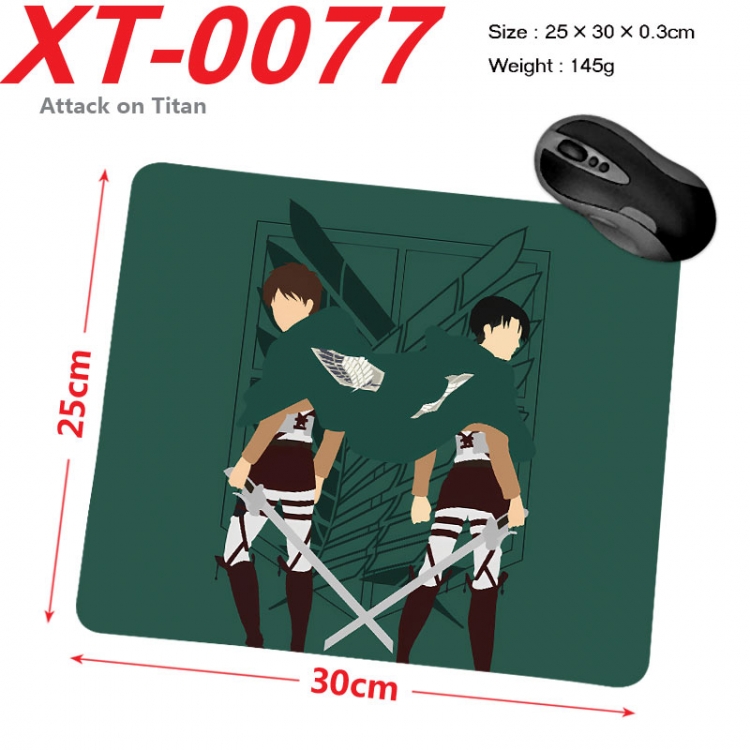 Shingeki no Kyojin Anime peripheral new lock edge mouse pad 25X30cm xt-0077