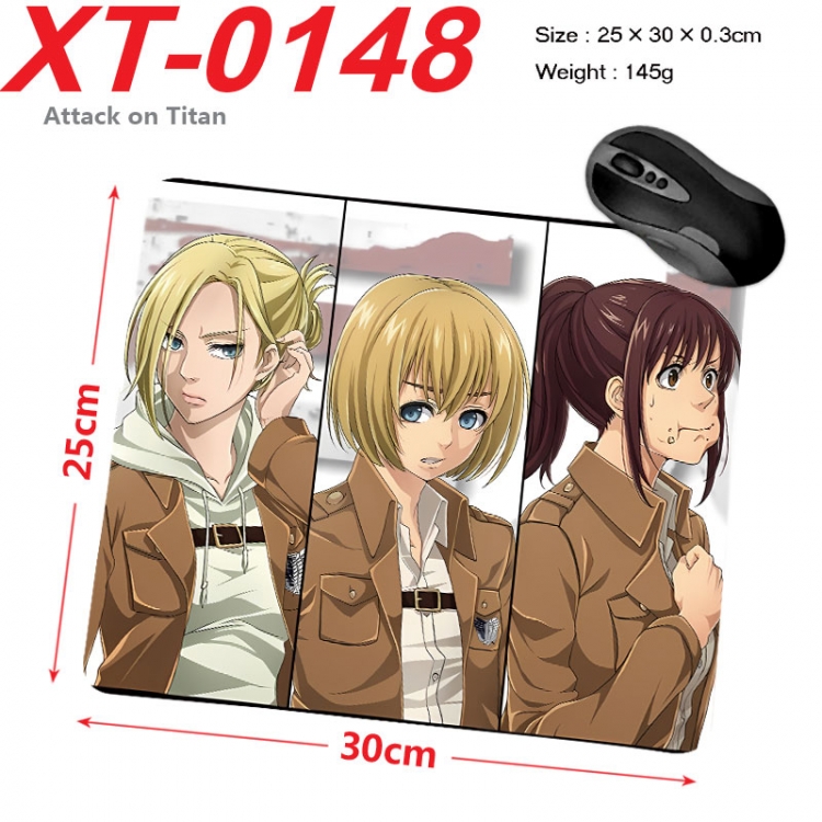 Shingeki no Kyojin Anime peripheral new lock edge mouse pad 25X30cm  xt-0148