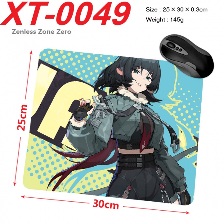 Zenless Zone Zero  Anime peripheral new lock edge mouse pad 25X30cm  xt-0049