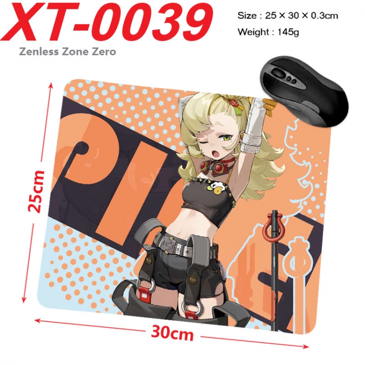 Zenless Zone Zero  Anime peripheral new lock edge mouse pad 25X30cm  xt-0039