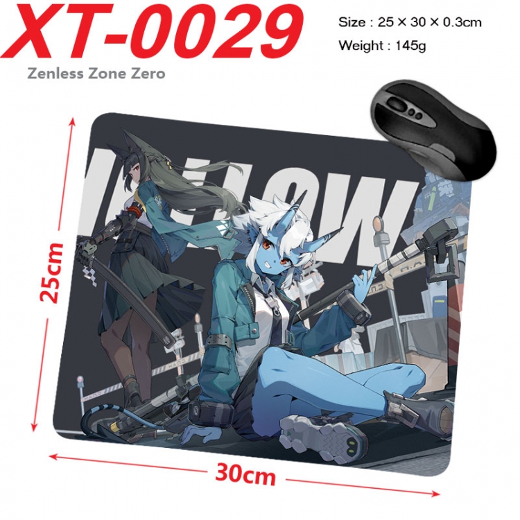 Zenless Zone Zero  Anime peripheral new lock edge mouse pad 25X30cm  xt-0029