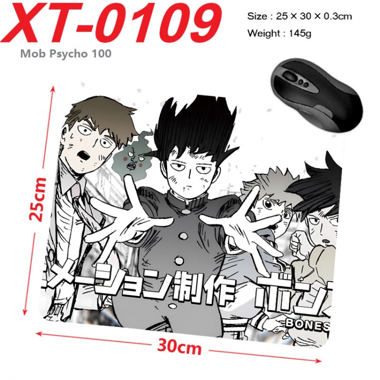 Mob Psycho 100 Anime peripheral new lock edge mouse pad 25X30cm  xt-0109