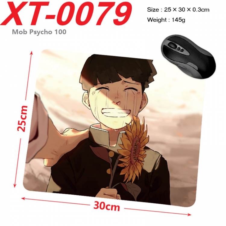 Mob Psycho 100 Anime peripheral new lock edge mouse pad 25X30cm  xt-0079