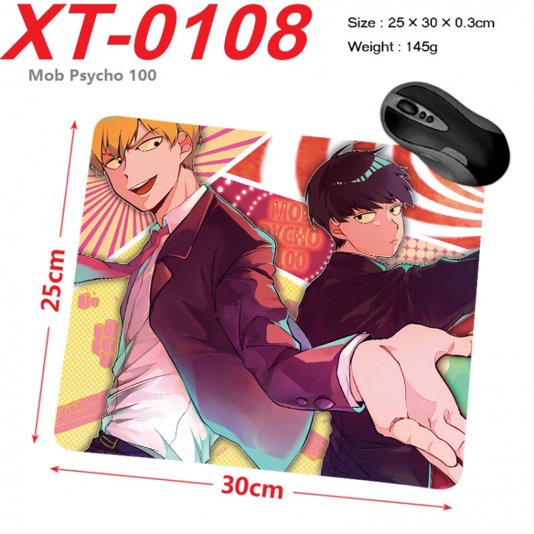 Mob Psycho 100 Anime peripheral new lock edge mouse pad 25X30cm xt-0108