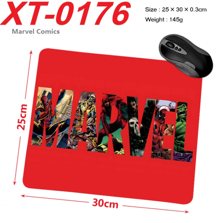 Marvel Anime peripheral new lock edge mouse pad 25X30cm xt-0176