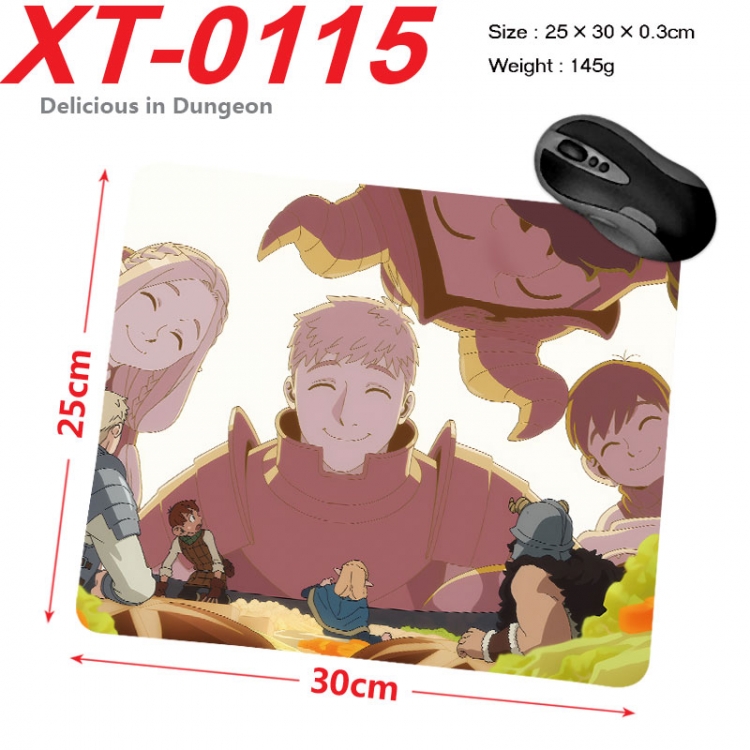 Delicious in Dungeon  Anime peripheral new lock edge mouse pad 25X30cm  xt-0115