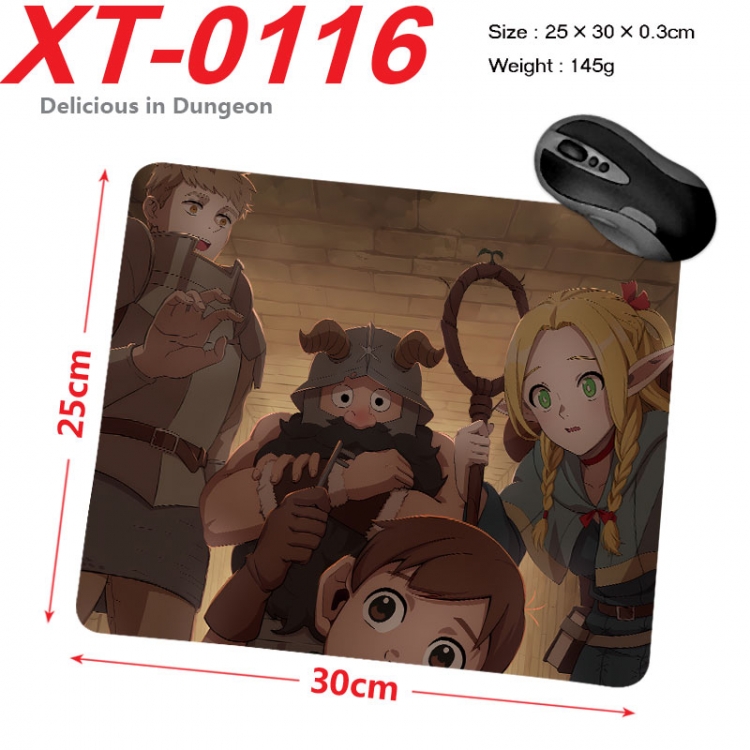 Delicious in Dungeon  Anime peripheral new lock edge mouse pad 25X30cm  xt-0116