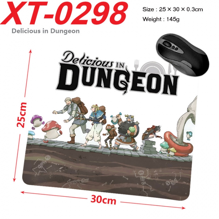 Delicious in Dungeon  Anime peripheral new lock edge mouse pad 25X30cm xt-0298