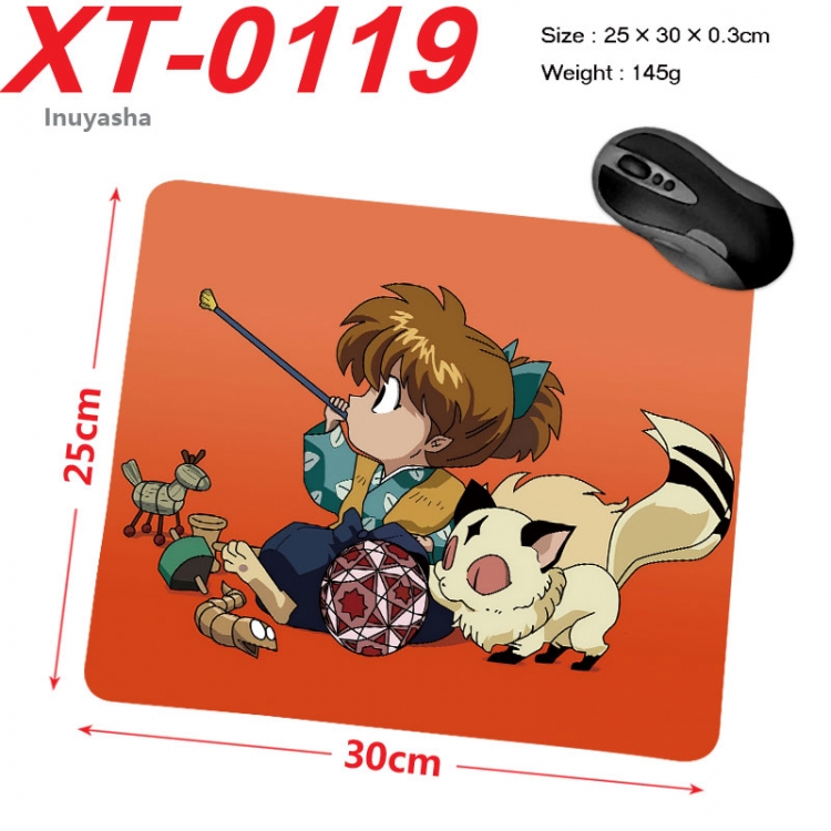 Inuyasha Anime peripheral new lock edge mouse pad 25X30cm xt-0119