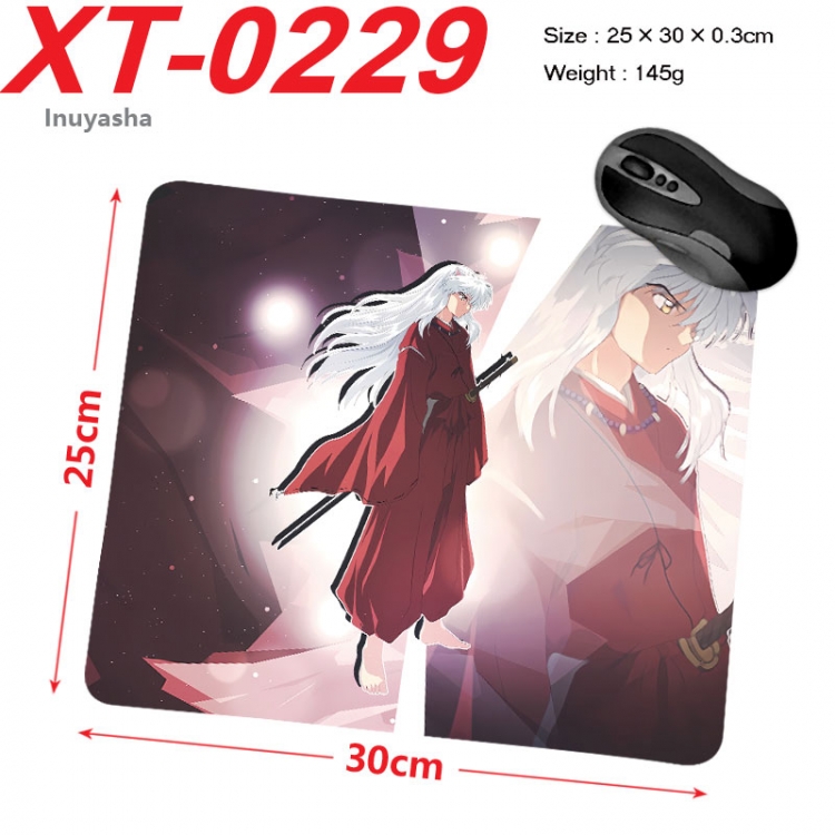 Inuyasha Anime peripheral new lock edge mouse pad 25X30cm xt-0229