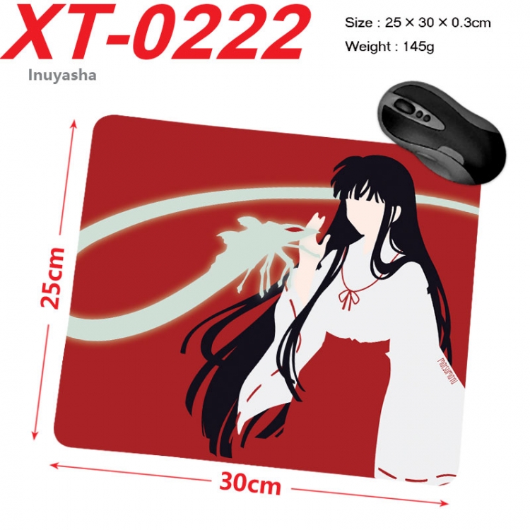 Inuyasha Anime peripheral new lock edge mouse pad 25X30cm  xt-0222