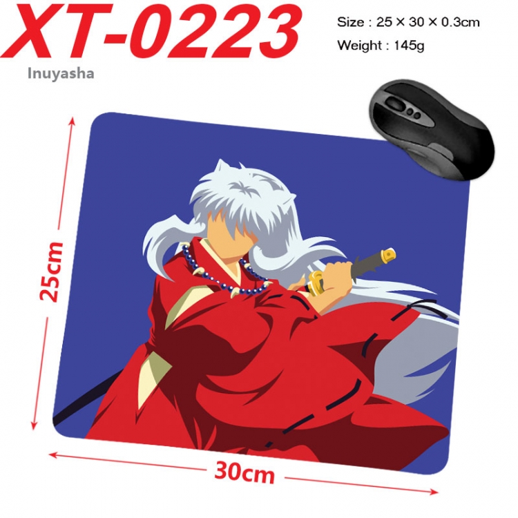 Inuyasha Anime peripheral new lock edge mouse pad 25X30cm xt-0223