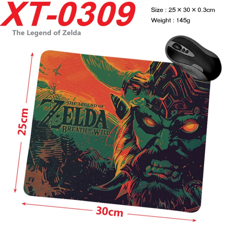 The Legend of Zelda Anime peripheral new lock edge mouse pad 25X30cm xt-0309