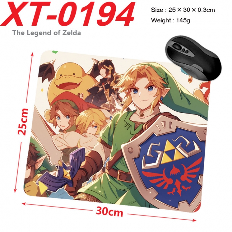 The Legend of Zelda Anime peripheral new lock edge mouse pad 25X30cm xt-0194