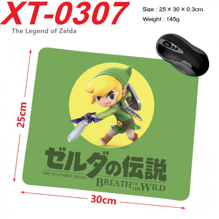 The Legend of Zelda Anime peripheral new lock edge mouse pad 25X30cm xt-0307