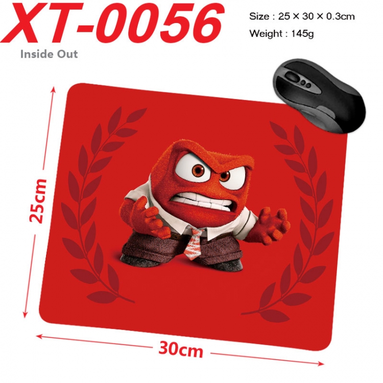 Inside Out Anime peripheral new lock edge mouse pad 25X30cm xt-0056