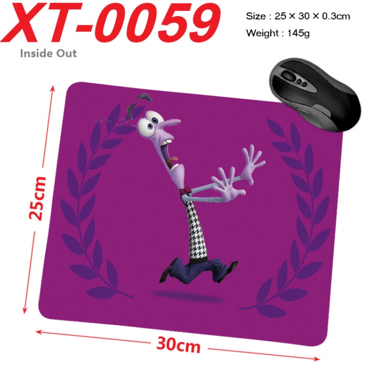 Inside Out Anime peripheral new lock edge mouse pad 25X30cm xt-0059