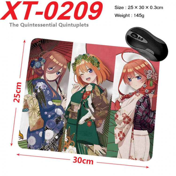 The Quintessential Quintuplets double plug Anime peripheral new lock edge mouse pad 25X30cm  xt-0209