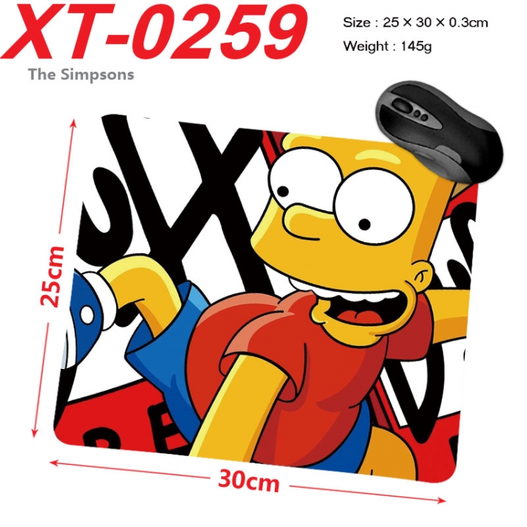 The Simpsons  Anime peripheral new lock edge mouse pad 25X30cm  xt-0259