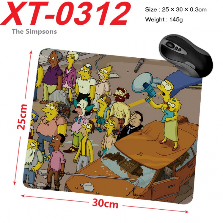 The Simpsons  Anime peripheral new lock edge mouse pad 25X30cm xt-0312