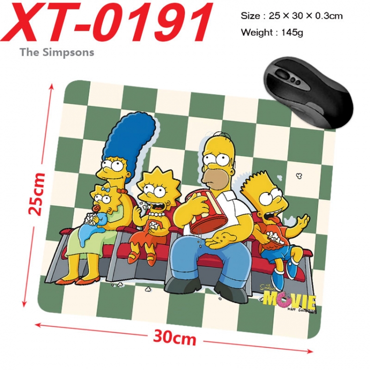 The Simpsons  Anime peripheral new lock edge mouse pad 25X30cm  xt-0191