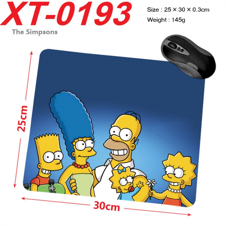 The Simpsons  Anime peripheral new lock edge mouse pad 25X30cm  xt-0193